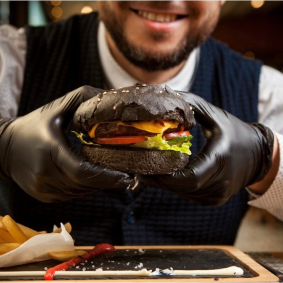 GLOVEWORKS Black Nitrile Industrial Disposable Gloves 5 Mil XX-Large 100 count - Picture 14 of 16